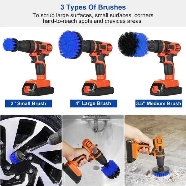 3Pcs Drill Brush Set