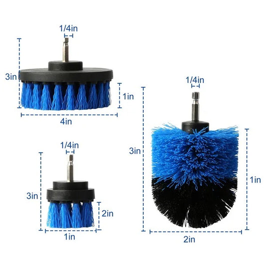 3Pcs Drill Brush Set